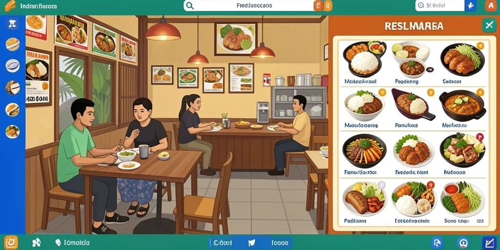 Tampilan awal yang menarik dan user-friendly.