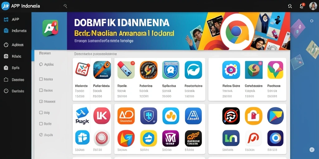 Screenshot pertama menunjukkan antarmuka menu utama yang menarik.