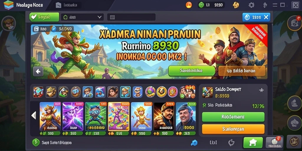 Tampilan antarmuka utama BOLA07.