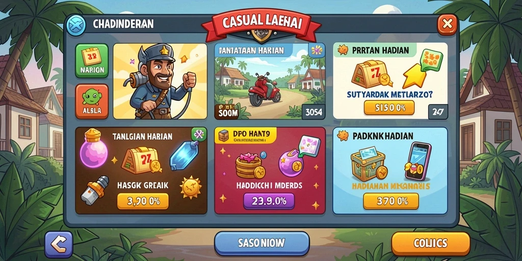 Antarmuka aplikasi GADUNSLOT yang menarik dan mudah digunakan.