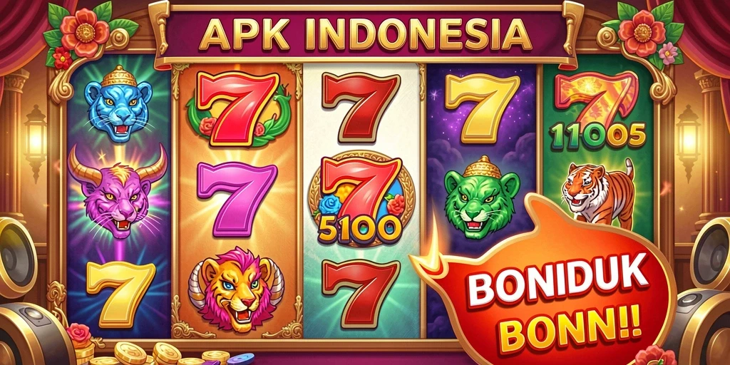 Tampilan grafis menarik dari permainan slot.