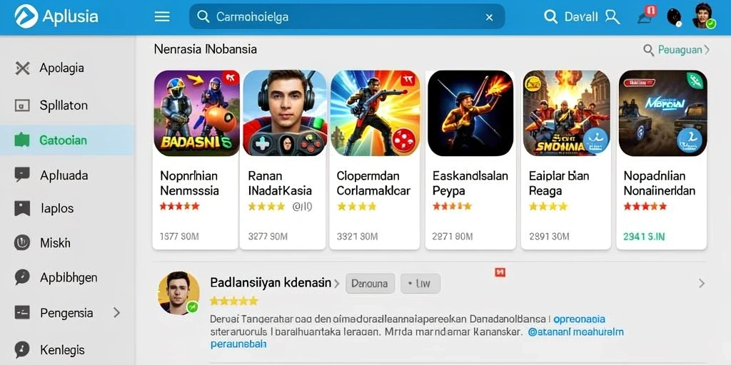 Tampilan antarmuka yang sederhana dan menarik.