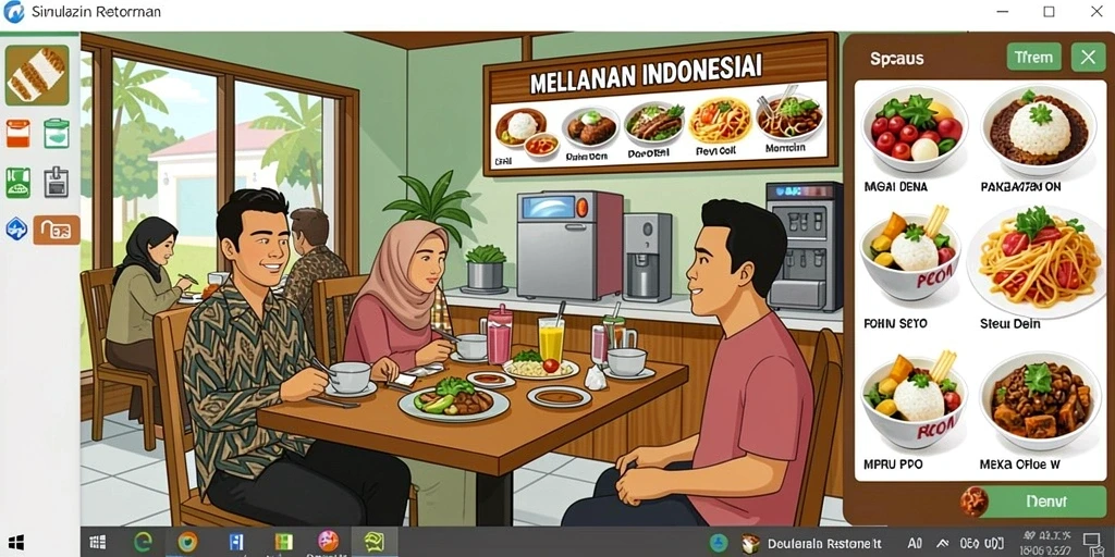 Tampilan permainan slot yang penuh warna dan menarik.