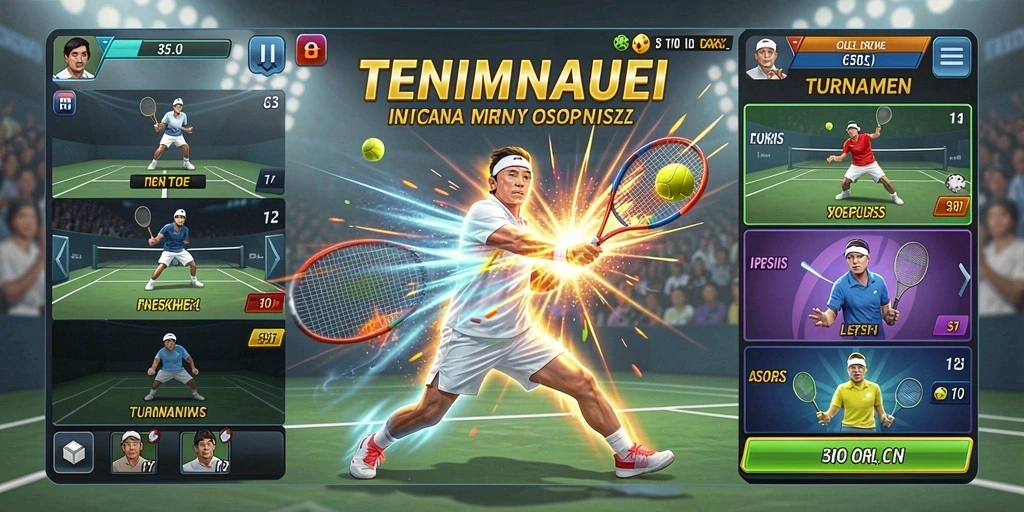 Screenshot menunjukkan antarmuka permainan yang menarik.