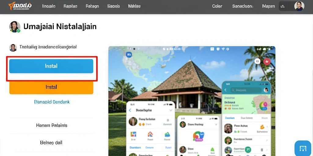 Tampilan antarmuka aplikasi yang menarik.